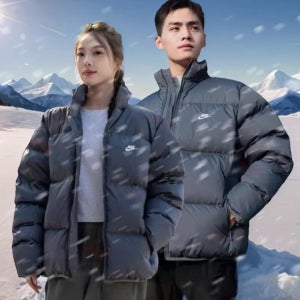 나이키 남녀공용 클럽 써마핏 푸퍼 덕다운 오리털 숏패딩 점퍼 차콜(5029)트레이닝 겨울 커플 패딩점퍼