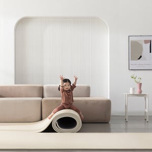 크림하우스 PVC 롤매트 110x100 층간소음매트 거실 아기 놀이방