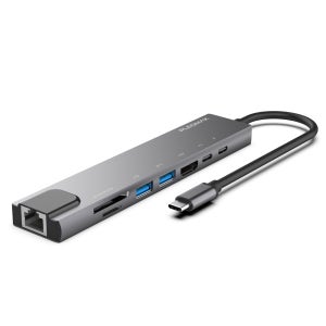 플레오맥스 C타입 USB허브 3.1 HDMI 랜포트 카드리더기 PUH-J08