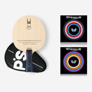 엑시옴 탁구라켓 36.5 ALX+버터플라이 테너지 64 05 FL(부채형) 러버조합