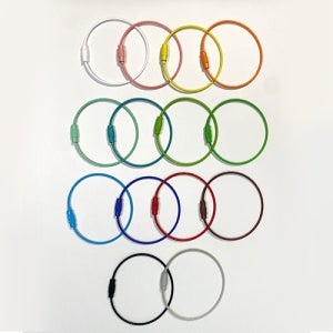 색상 컬러 키링 고리 키홀더 와이어링 악세사리 부자재 만들기 재료 DIY