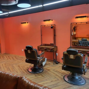 [아펜즈]레트로빈티지 바버샵경대 미용실거울 헤어샵 맞춤수제가구(특허가구)