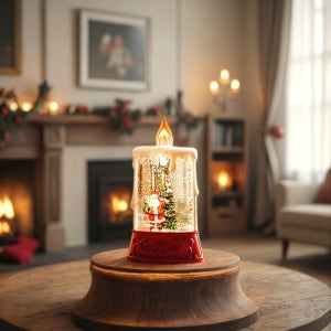 크리스마스 트리 기차 눈내리는 스노우볼 LED 무드등 오르골