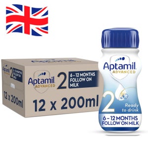 200ml 12개 압타밀 어드밴스드 팔로우 온 밀크 2단계 액상분유 Aptamil Advanced 2 Follow On milk