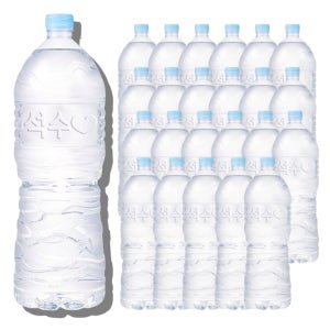 하이트진로 석수 무라벨 생수 2L, 24개