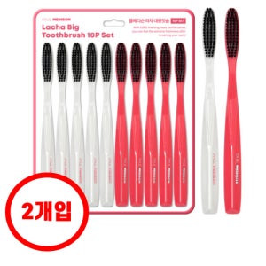 폴메디슨 라차 대왕 이중미세모 칫솔 10개입, 2개