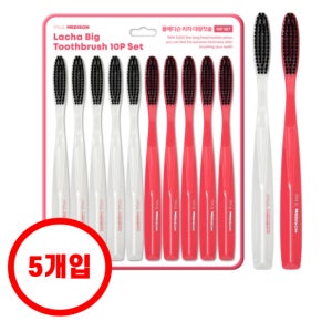 폴메디슨 라차 대왕 이중미세모 칫솔 10개입, 5개