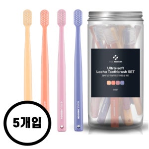폴메디슨 초극세모 이중미세모 라차 대용량 칫솔 20개입, 5개