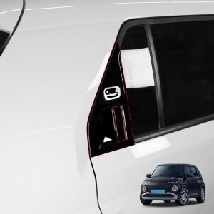 캐스퍼 일렉트릭 악세사리 2열 도어손잡이 커버 튜닝 블랙 몰딩