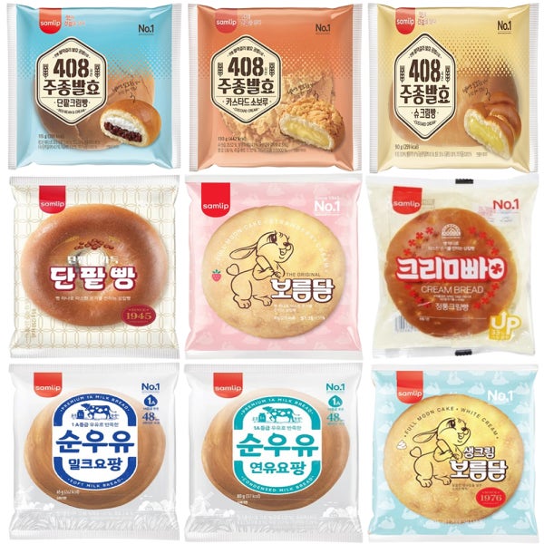 삼립 정통 보름달빵 85g 단팥 주종단팥크림 슈크림 소보루