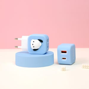 산리오 포차코 초고속 충전기 25W 듀얼 어댑터 급속 PD PPS USB C타입 아이폰 갤럭시