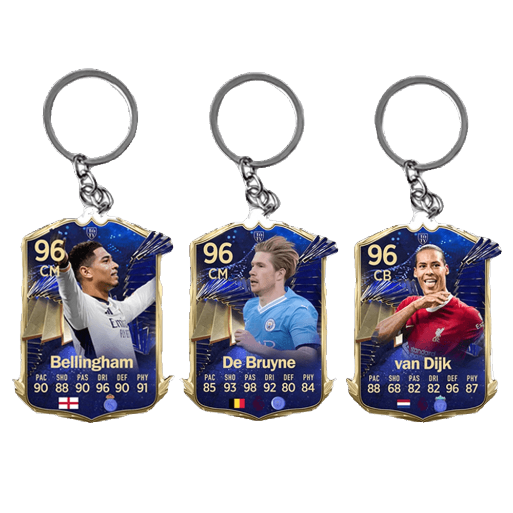24토티 키링 축구선수카드 24TOTY 미페 FC24 키체인 메시 음바페 2개