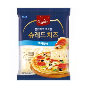 상하치즈 쫄깃하고 고소한 슈레드치즈 모짜렐라 80g 5개 (총 400g)_냉장