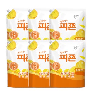 피죤 옐로미모사 2100ml X 6개 섬유유연제