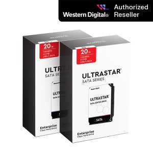 공식인증점 WD ULTRASTAR HC560 패키지 20TB 2팩 WUH722020BLE6L4 SATA3/7200RPM/512MB