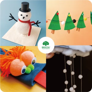 브로콜리 뇌미술-L 엄마표 두뇌발달 오감발달 미술놀이 4종세트