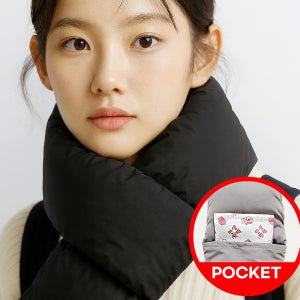 골프 패딩머플러 목도리 남여공용 넥워머 포켓형 디자인 핫팩수납가능 스포츠 필드 방한용품