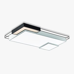 모나 FN-16 직사각 거실등 모던디자인 인테리어 조명 방등 W1100xD600xH100 블랙 100W