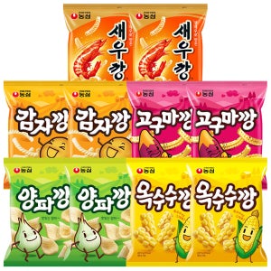 농심 깡시리즈(새우90g+감자75g+고구마83g+양파83g+옥수수70g) 2개
