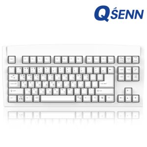 큐센 DT35 89 유무선 블루투스 레트로 민트축 사무용 사무실 저소음 무소음 적축 화이트 키보드