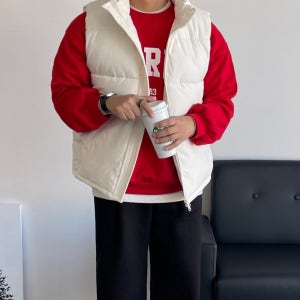 헤비패딩조끼 커플베스트 두꺼운패딩조끼
