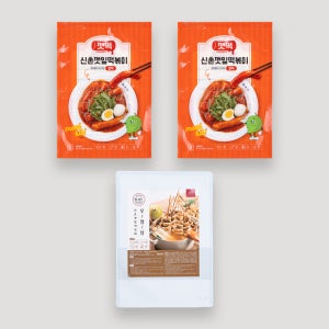 부산 신촌깻잎떡볶이 밀키트 떡볶이2개 오뎅탕1개 세트 쌀떡 밀떡 부산어묵 물떡