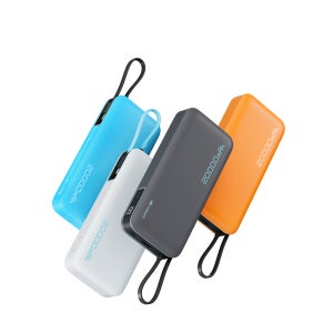 1+1 쿡테크 55W 대용량 20000mAh 고속 충전 일체형 보조배터리/전력 표시