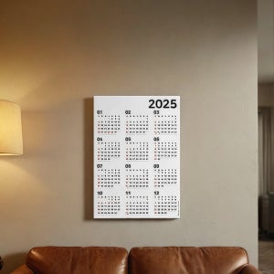 2025년한장달력 2025년 벽걸이 연달력 캘린더