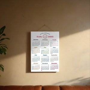 2025년한장달력 2025년 벽걸이 연달력 캘린더