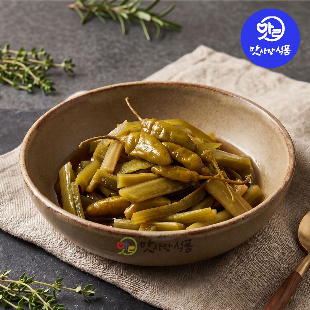 Gungchae Jangajji (Ul) 10kg Pickled Stem Lettuce, Large Capacity for Restaurants, Commercial Side Dish