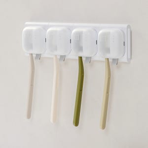 모락 퓨어 큐브 칫솔 살균기 UVV21C 자석부착형 크래들 배터리 내장 UVC램프