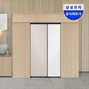 삼성전자 비스포크 RR40C7905AP+RZ24C59G0AP 2도어 냉장고 649리터 변온메탈쿨링 키친핏