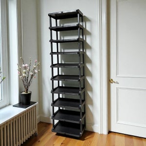 오가네 국산 간이 플라스틱 조립식 신발장 10단 더블 원룸