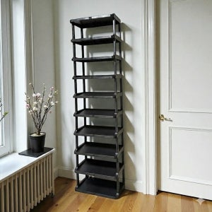 오가네 국산 간이 플라스틱 조립식 신발장 10단 더블 원룸