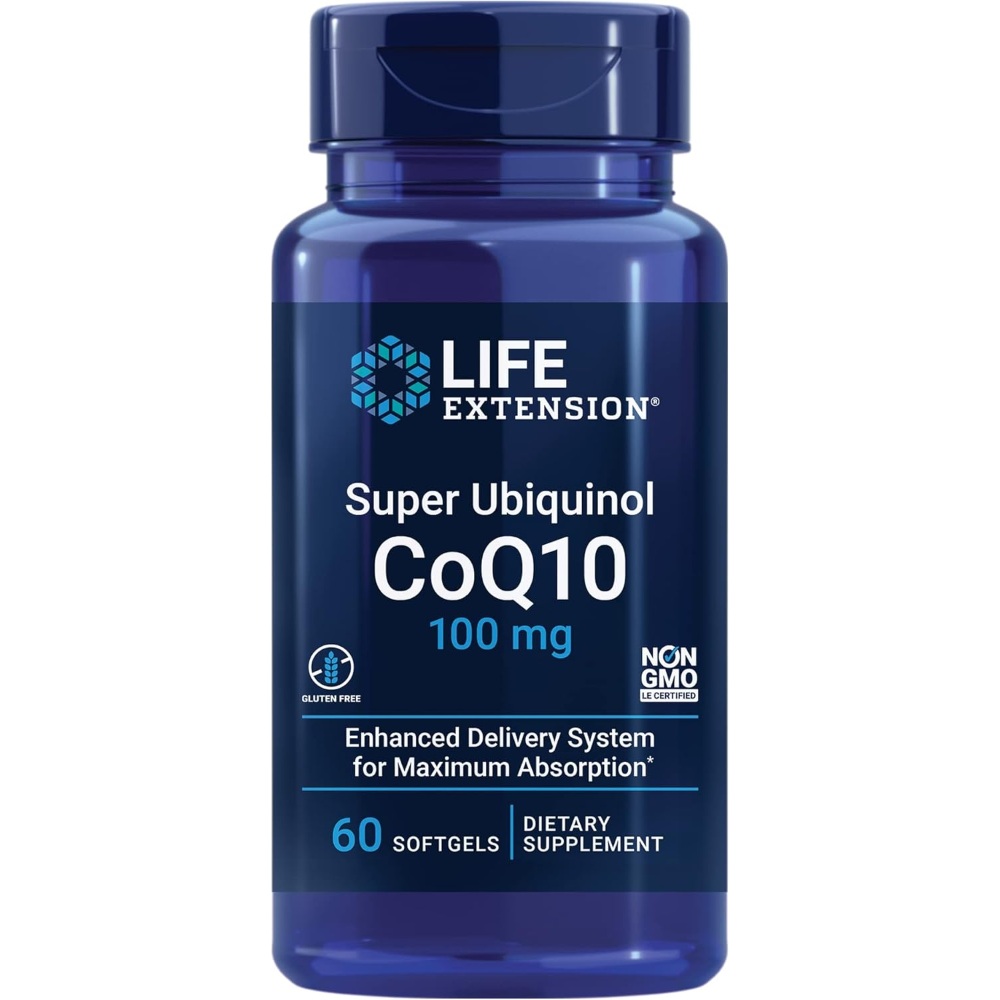 라이프익스텐션 코큐텐 <b>유비퀴놀</b> 카네카 <b>100mg</b> 60정