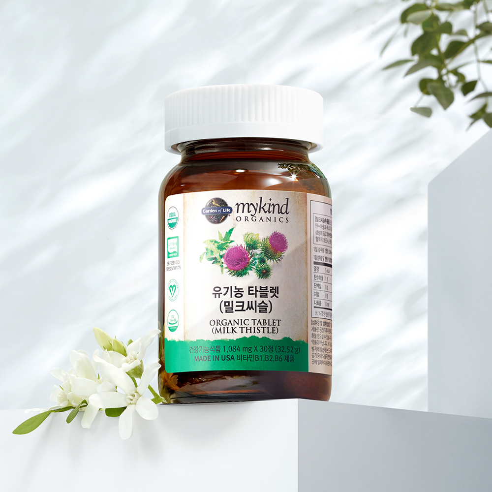 <b>가든오브라이프</b> 유기농 밀크씨슬 1,084mg x 30정 (1개월)