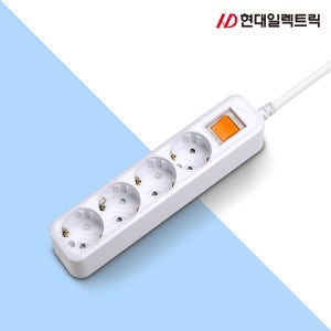 국산 가정용 사무용 전기 연장선 멀티탭 멀티콘센트 16A 4구 5m, 1개