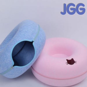jgg 도넛모양 펠트 숨숨집 창문형 대형