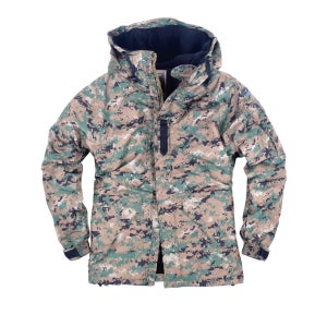 사우스플레이 디지털 낚시 스키 보드 자켓 방한복 겨울용 야상점퍼 밀리터리 점퍼 S18