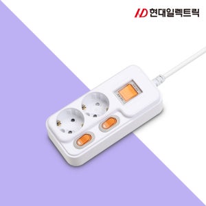 국산 가정용 사무용 전기 연장선 개별+메인 멀티탭 멀티콘센트 16A 2구 5m, 1개