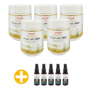 하이웰 로얄제리 1500 300캡슐 5개 Hiwell Royal jelly 로열젤리