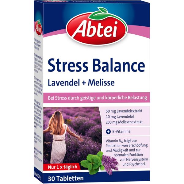 [B0CHW88CLF] AbteI Stress <b>Balance</b> mIt Lavendel + MelIsse - beI durch mentale und koerperlIche Belast