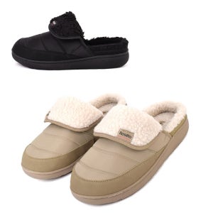 딕슈 남녀공용 퍼 안감 방한화 누빔 패딩 방한 털 슬리퍼 3.5cm SPUZ642