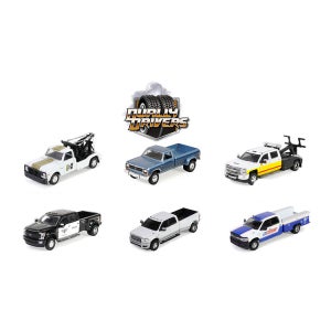 그린라이트 64스케일 뒷바퀴2개 듀얼리 초대형 픽업트럭 시리즈 14 다이캐스트 미니카 모형