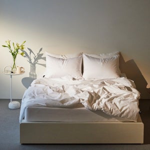 [2장1세트]헬렌스타인 워셔블 투인원 앨버리 호주산 양모 이불 + 80수 샤인코튼 이불커버 세트 SS