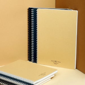 소프트링 노트 크라프트 A5 80매 스프링 유선 공책