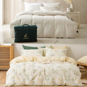 소프라움 앤 폴란드80 구스이불솜+카밀레 이불베개커버세트 싱글/퀸/킹