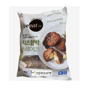CJ 크레잇 치즈함박스테이크 1kg x 10개
