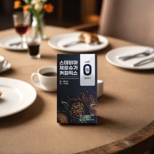 저당커피 라떼 당뇨 바닐라 믹스 로어슈거 스테비아 커피대신 저칼로리 설탕없는 30p 2팩