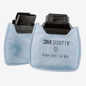 3M 1급 방진필터 D3071K 방독면 마스크 필터 용접흄 미스트 먼지 분진 차단 2개입